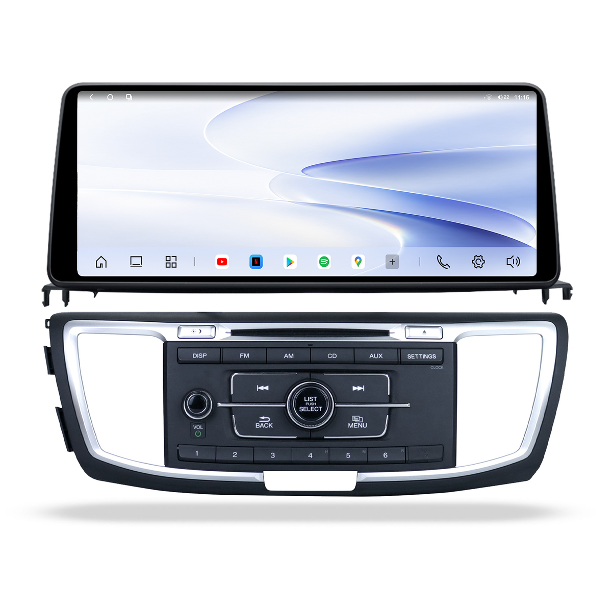 H7 Pro 12.3-inch Android 14 Infotainment Upgrade for Honda Accord 2013-2017