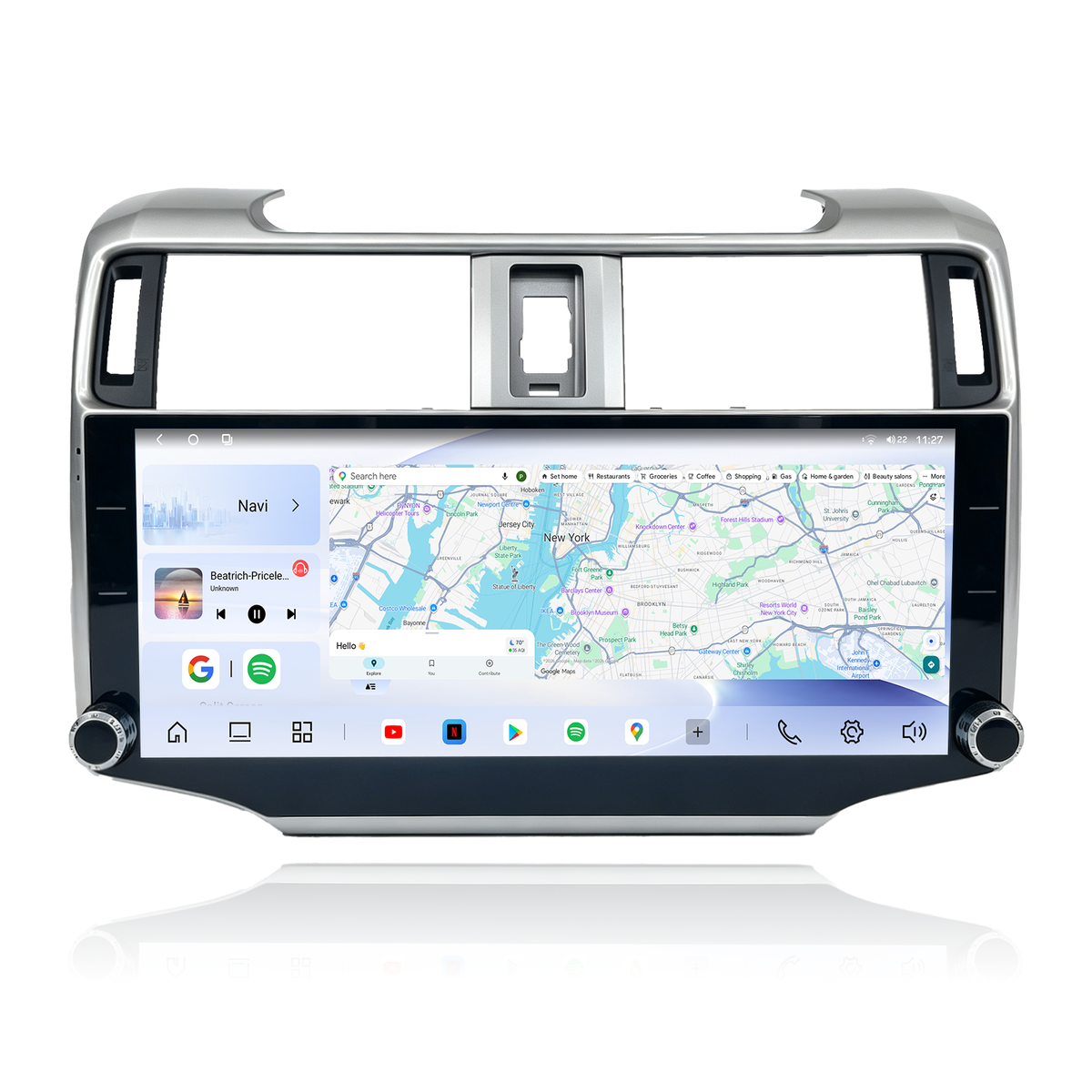H7 Pro 12.3-inch Android 14 Infotainment Upgrade for Toyota 4Runner 2020-2024