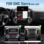 Dual Systems 15.6-inch Android 14 Infotainment Upgrade for GMC Sierra 2014-2018