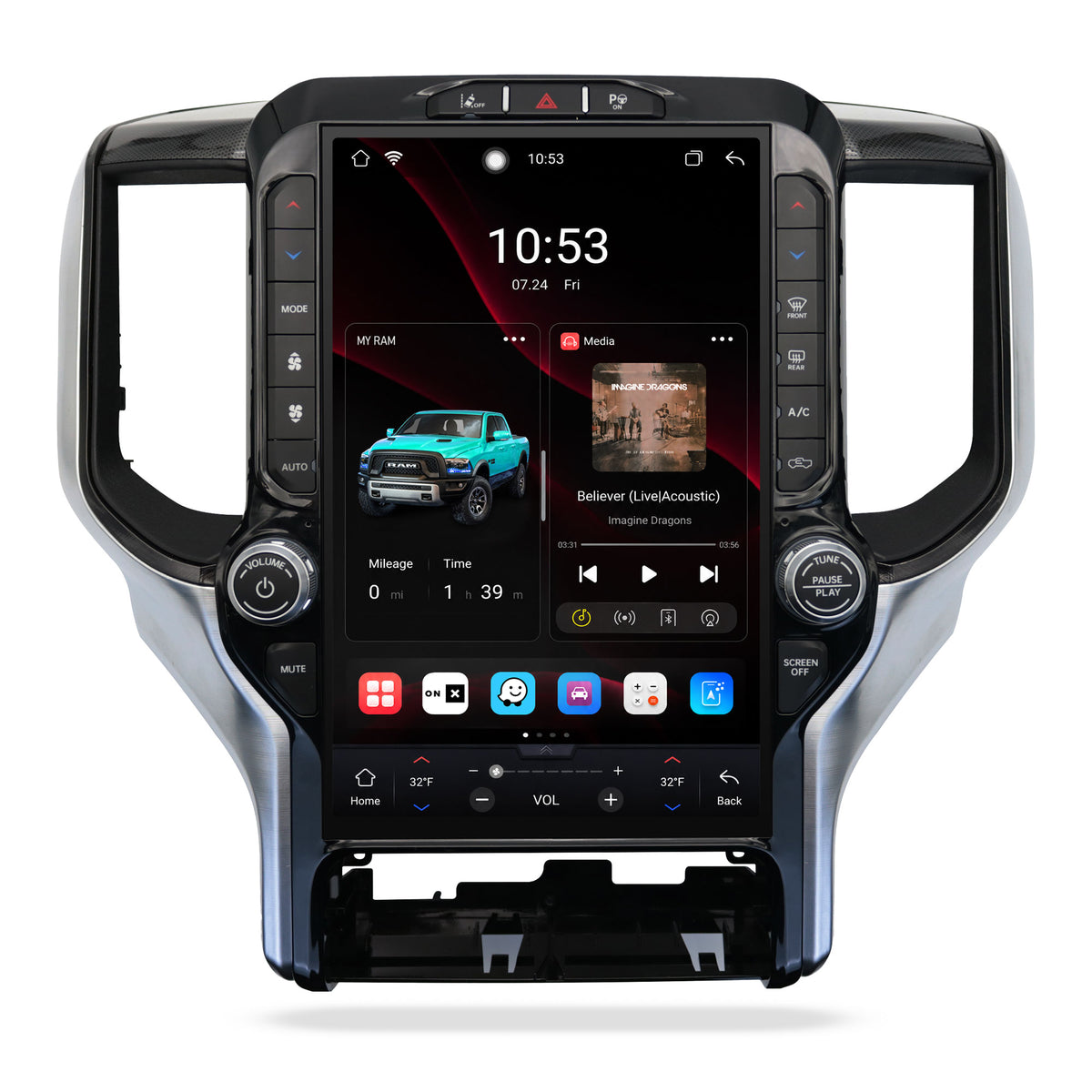 V7 Pro Android 14 Infotainment Upgrade for RAM 1500 New Body (DT) 2019-2024