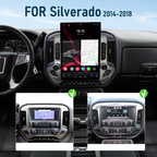 Dual Systems Android 14 Infotainment Upgrade for Chevrolet Silverado 2014-2018