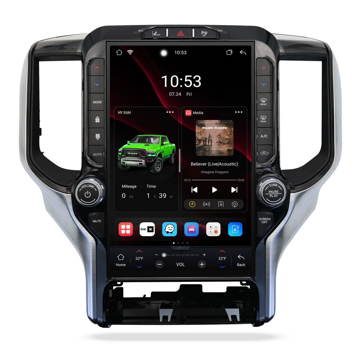 V7 Pro Android 14 Infotainment Upgrade for RAM 1500 New Body (DT) 2019-2024