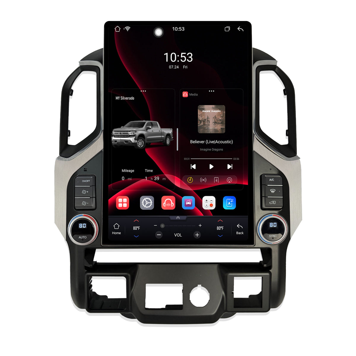 Dual Systems 15.6-inch Android 14 Infotainment Upgrade for Chevrolet Silverado 1500 2022