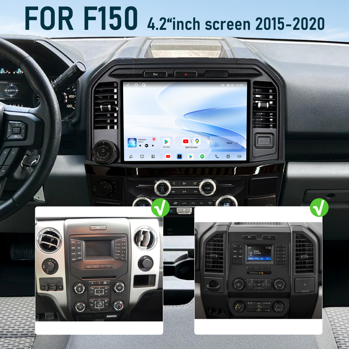 Android 14 Infotainment Upgrade for Ford F-150 2015-2020