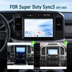 Dual Systems 13-inch Android 14 Infotainment Upgrade for Ford F-250 / F-350 Super Duty 2017-2021