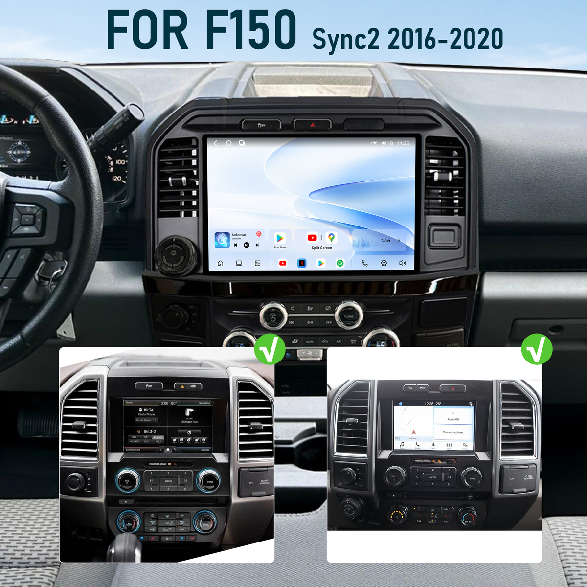 Android 14 Infotainment Upgrade for Ford F-150 2015-2020