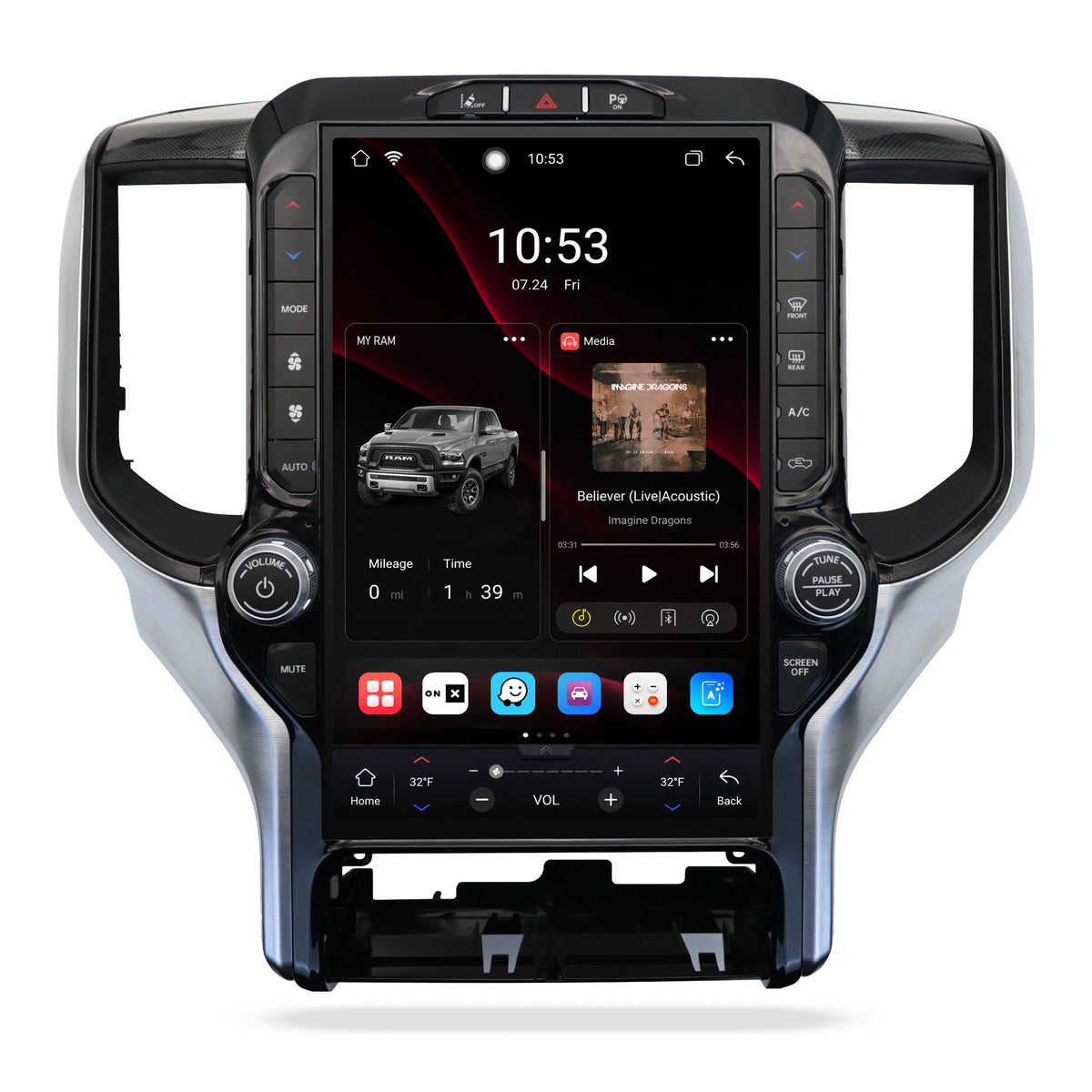 V7 Pro Android 14 Infotainment Upgrade for RAM 1500 New Body (DT) 2019-2024