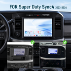 Dual Systems 13-inch Android 14 Infotainment Upgrade for Ford F-250 / F-350 Super Duty 2023-2024