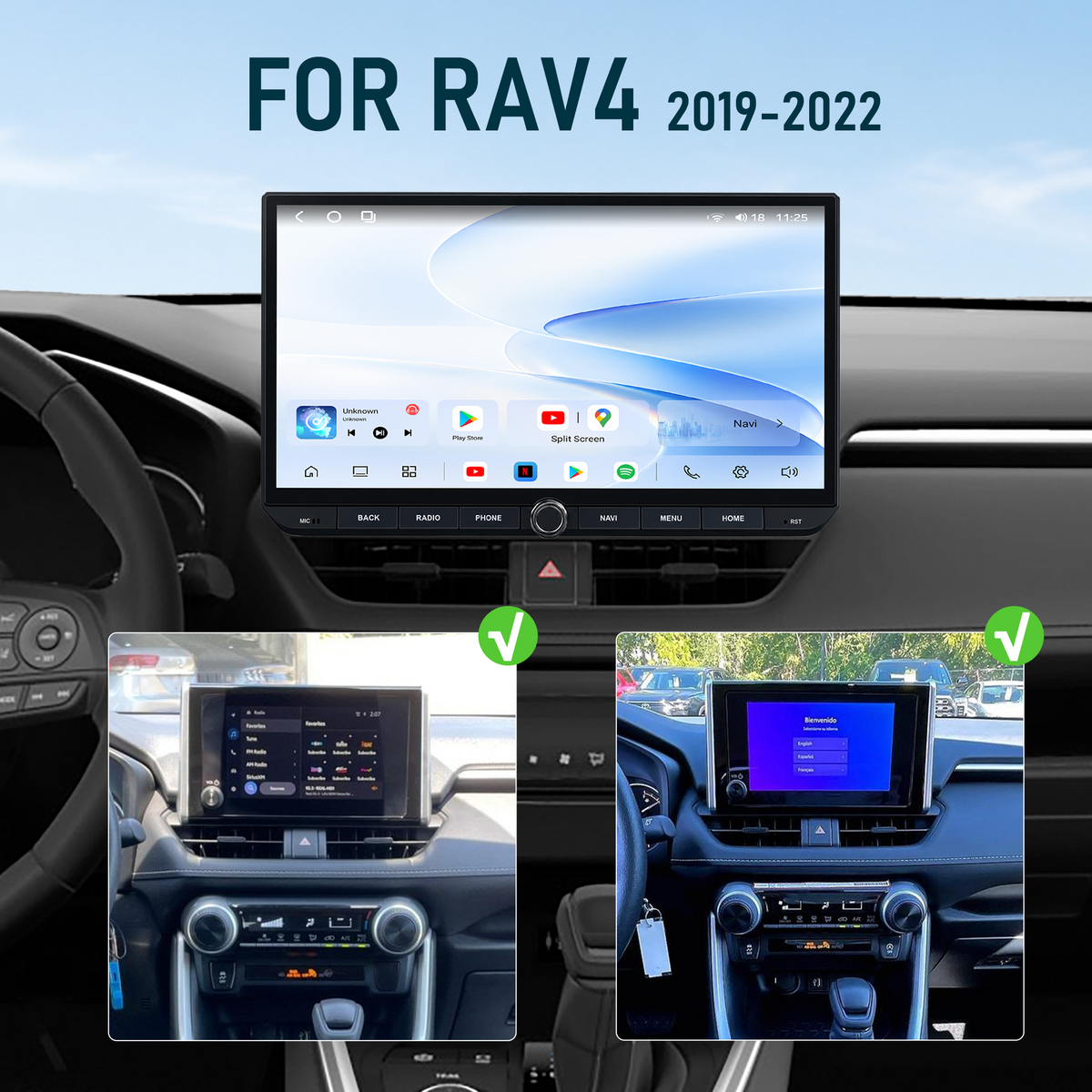H7 Pro For Toyota RAV4 12.8'' inch 2019-2022 Smart Systems Upgrade