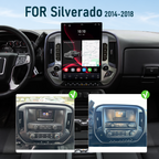 Dual Systems Android 14 Infotainment Upgrade for Chevrolet Silverado 2014-2018