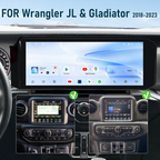 H7 Pro 15.6-inch Android 14 Infotainment Upgrade for Jeep Wrangler JL 2018-2023 and Gladiator JT 2020-2023