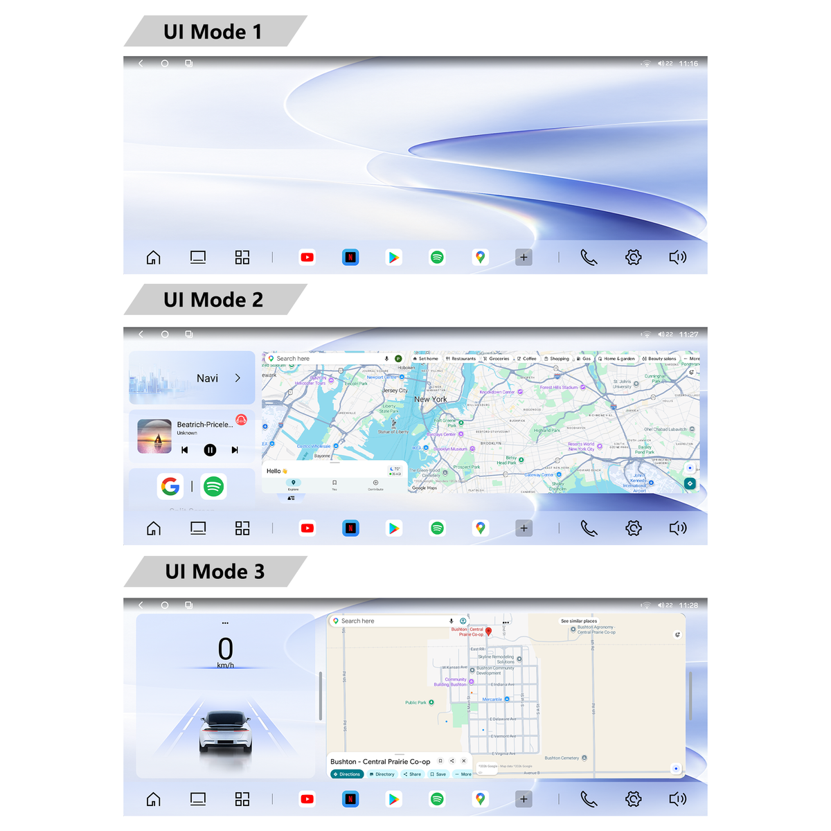 10.33-inch Android 14 Infotainment Upgrade for Honda Civic 2016-2021