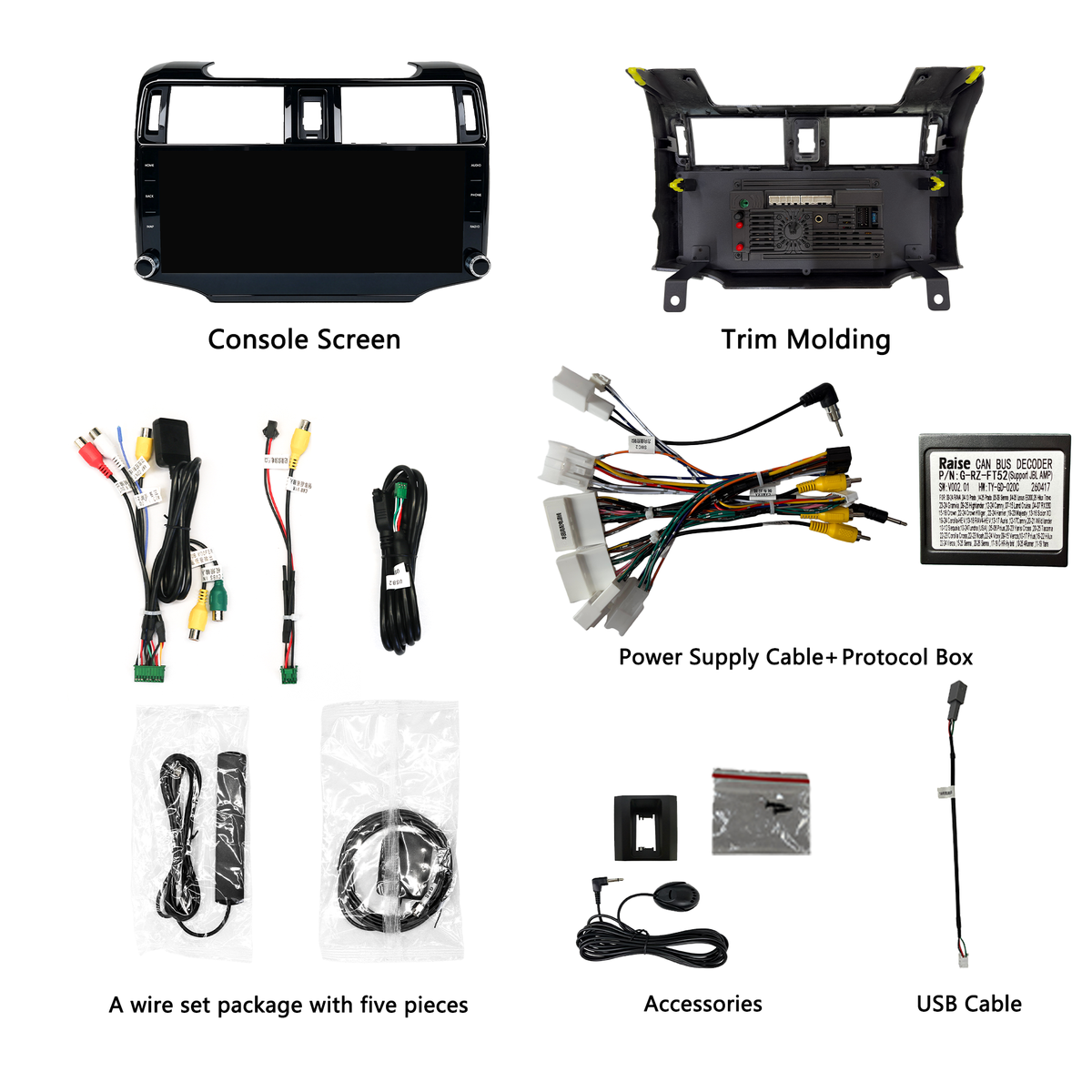 H7 Pro 12.3-inch Android 14 Infotainment Upgrade for Toyota 4Runner 2014-2019