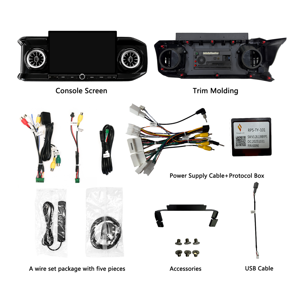 H7 Pro 12.5-inch Android 14 Infotainment Upgrade for Toyota Tacoma 2016-2023