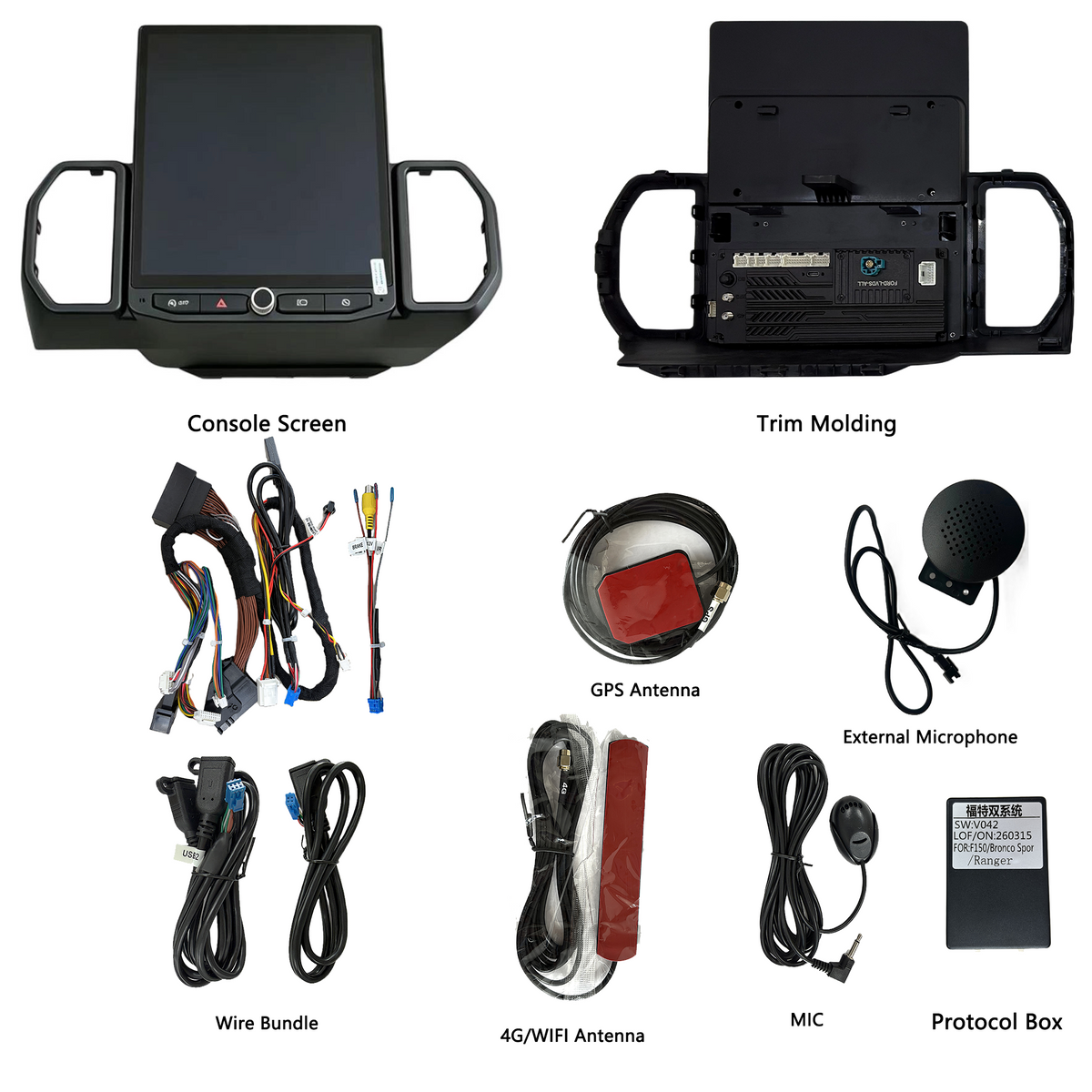 11.5-inch Android 14 Infotainment Upgrade for Ford Bronco Sport 2021-2024