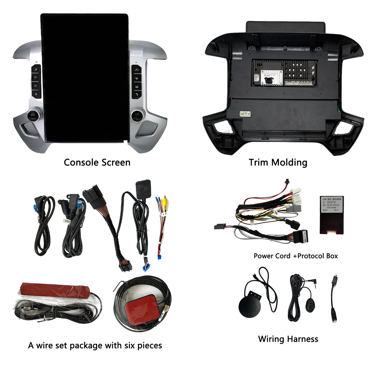 Dual Systems 15.6-inch Android 14 Infotainment Upgrade for GMC Sierra 2014-2018